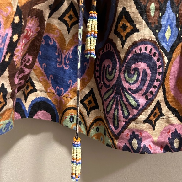 FARM Rio Ikat Heart Mini Linen Dress - Picture 3 of 5